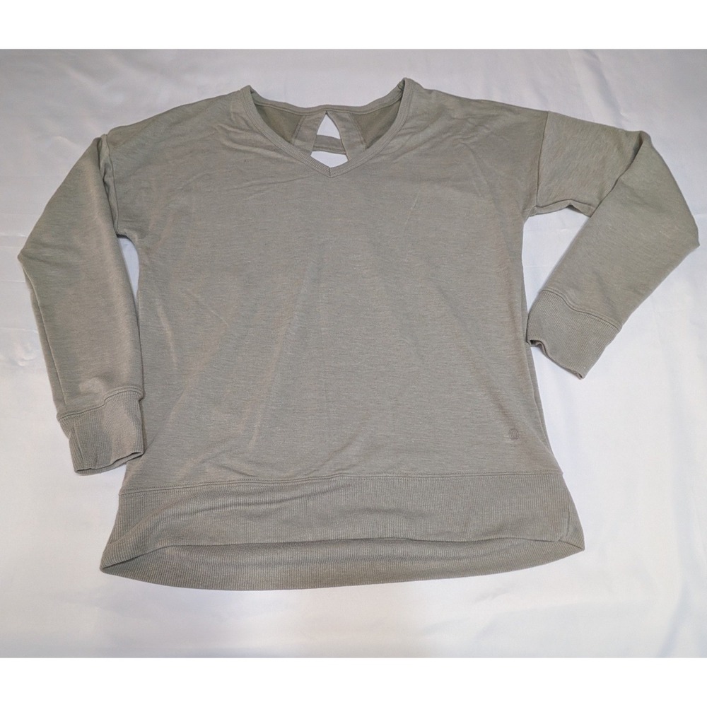lululemon athletica Light Gray V-Neck Sweatshirt